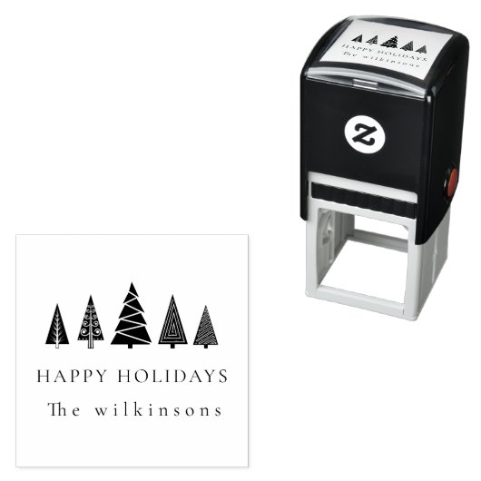 Minimal Einfach Elegant Saubere Weihnachten Permastempel (Beispiel)