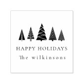 Minimal Einfach Elegant Saubere Weihnachten Permastempel (Design)