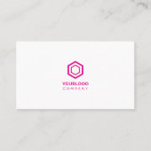 Minimal einfach rosa Feminine Visitenkarte (Vorderseite)