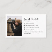 Minimal einfache 5 Foto Collage Fotograf Visitenkarte (Vorderseite)