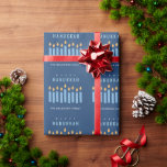 Minimal einfache blaugelbe Kerzen glücklich Hanukk Geschenkpapier<br><div class="desc">Wenn Sie weitere Anpassungen benötigen,  schreiben Sie mir bitte an yellowfebstudio@gmail.com.</div>