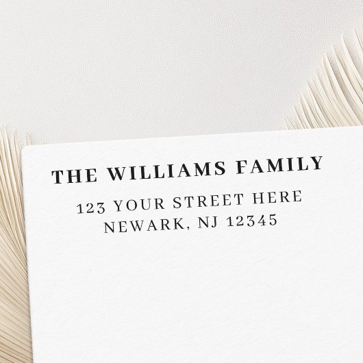 Minimal Einfache Elegante Rücksendeadresse Permastempel