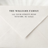 Minimal Einfache Elegante Rücksendeadresse Permastempel