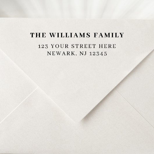 Minimal Einfache Elegante Rücksendeadresse Permastempel