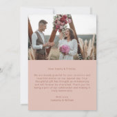 Minimal einfache Hochzeit danke Ihnen 2 Bilder (Rückseite)