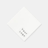 Minimal einfache Logo Hostel Bed & Breakfast Info Serviette (Ecke)