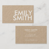 Minimal einfache moderne Kraft-Visitenkarte Visitenkarte (Vorne/Hinten)