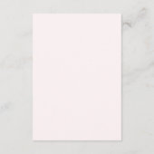 Minimal einfache Rosa- und Magenta-Umschließungska Begleitkarte (Rückseite)