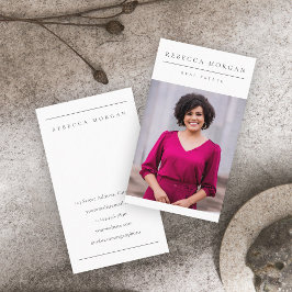 Minimal einfache saubere Fotografie Visitenkarte