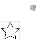 Minimal einfache Star-Form-Kontur Gummistempel (Stempel)