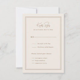 Minimal einfache Verzierte Frame Response Karte