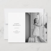 Minimal einfache Weihnachten | Schwarzes und Weiße (Vorderseite)