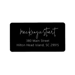 Minimal einfaches, elegantes Script-Adressetikett Adressaufkleber