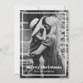 Minimal Einfaches Foto Elegante Weihnachten (Vorderseite)