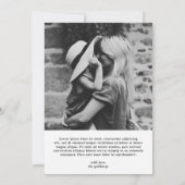 Minimal Einfaches Foto Elegante Weihnachten (Rückseite)