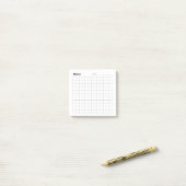 Minimal einfaches Memo Grid Post-it Klebezettel (Auf Schreibtisch)