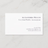 Minimal-Elegance-Gold-Logo Visitenkarte (Vorderseite)