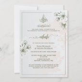 Minimal Elegance Nikah Einladung | Vintages Elfenb (Vorderseite)