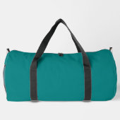 Minimal & elegant Aquamarin Grün & Weiß Individuel Duffle Bag (Rückseite)