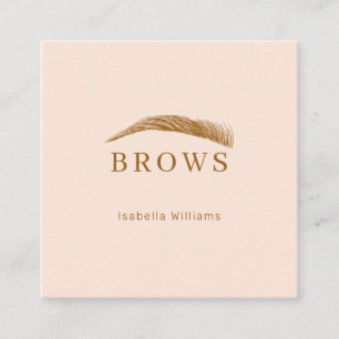 Minimal elegant Augenbrauen Visitenkarte
