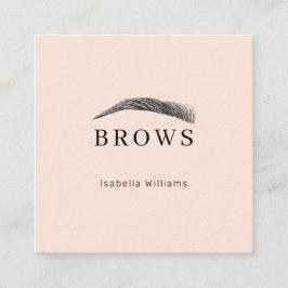 Minimal elegant Augenbrauen Visitenkarte