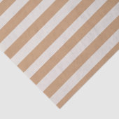 Minimal elegant Beige, braune Streifen Seidenpapier (Detail)