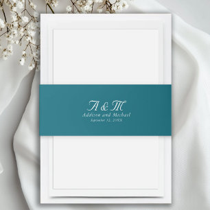 Minimal, elegant, Benzin, Einladungsbanderole