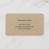 Minimal Elegant Bold Monogram Consultant Visitenkarte (Rückseite)