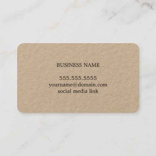 Minimal Elegant Bold Monogram Consultant Visitenkarte (Rückseite)