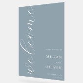 Minimal Elegant Calligrafy Script Wedding Willkomm Acrylschild (Winkel)