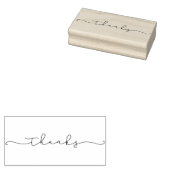 Minimal Elegant Calligraphy Danke, Script Gummistempel (Stempel)