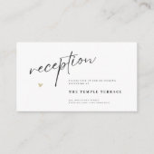 Minimal Elegant Calligraphy Typo Wedding Begleitkarte (Vorderseite)