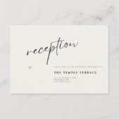 Minimal Elegant Calligraphy Typo Wedding Begleitkarte (Vorderseite)