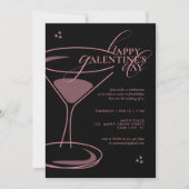 Minimal Elegant Chic Typography 2026 Galentine's Einladung (Vorderseite)