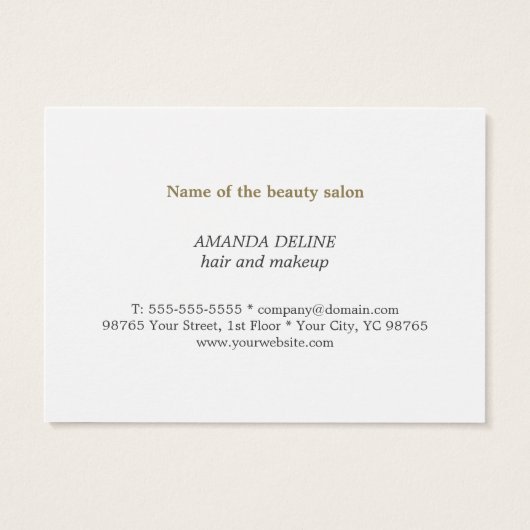 Minimal Elegant Clean Gold GeschenkBox Geschenkgut (Rückseite)