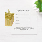 Minimal Elegant Clean Gold GeschenkBox Geschenkgut (Schreibtisch)