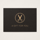 Minimal Elegant Dunkle Imitate Gold Circle Scissor (Vorderseite)