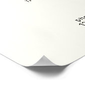 Minimal Elegant Eyebrow Salon Pricelist Poster (Ecke)