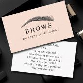 Minimal Elegant Eyebrow Salon  Visitenkarte