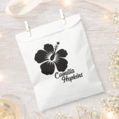 Minimal Elegant Floral Personalized Design Geschenktütchen (Ausgeschnitten)