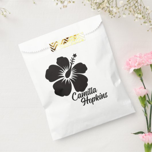 Minimal Elegant Floral Personalized Design Geschenktütchen (Versiegelt)