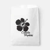 Minimal Elegant Floral Personalized Design Geschenktütchen (Vorderseite)