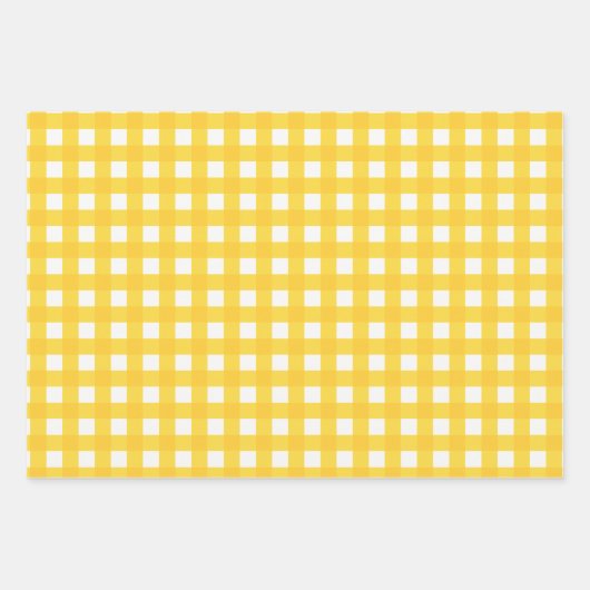Minimal Elegant Gelbe Frühlingsfest Ostern Geschenkpapier Set (Vorderseite 3)