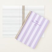 Minimal elegant gestreiftes Gebetsblatt Notizblock (Innen)