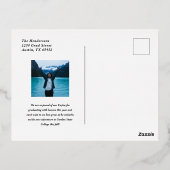 Minimal Elegant Grad Ankündigung (Rückseite)