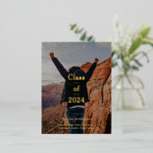 Minimal Elegant Grad Ankündigung (Stehend vorne)