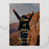 Minimal Elegant Grad Ankündigung (Vorderseite)