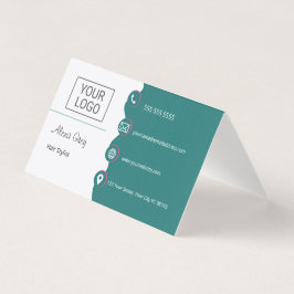 Minimal Elegant Green Pink Hair Stylist 