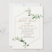 Minimal Elegant Grüne Brautparty Einladung (Vorderseite)