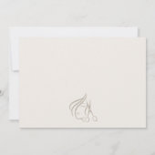 Minimal Elegant Haarstylist Elfenbeinhaarschere Mitteilungskarte (Rückseite)